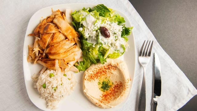 Chicken Shawarma Plate.
