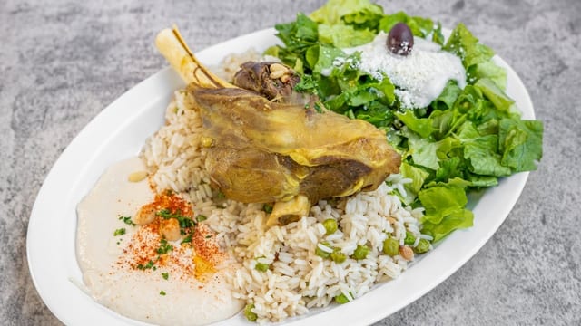 Lamb Shank Plate.